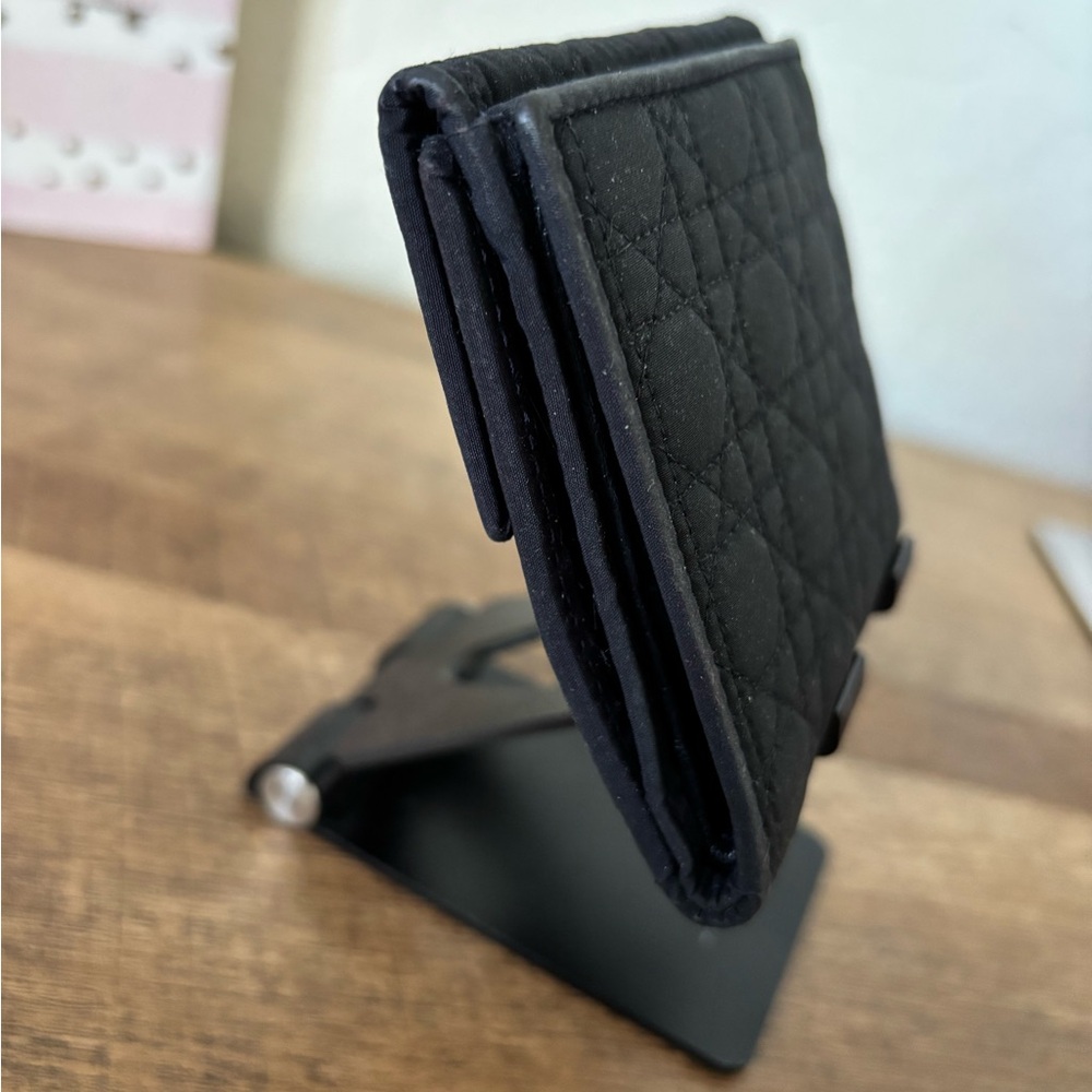 Dior Compact Wallet- Black Vintage Quilted - Picture 5 of 11